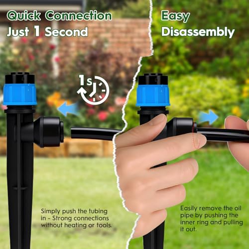 200FT Quick-Connect Drip Irrigation System - size: 200 FT