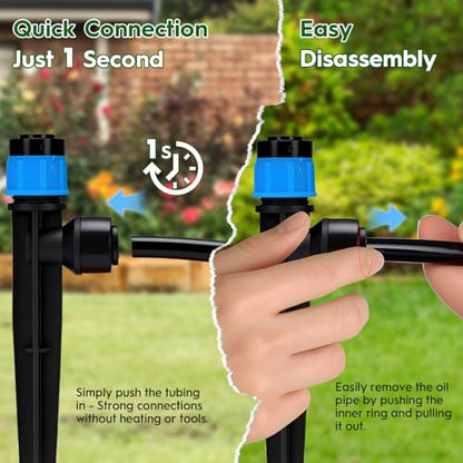 200FT Quick-Connect Drip Irrigation System - size: 200 FT