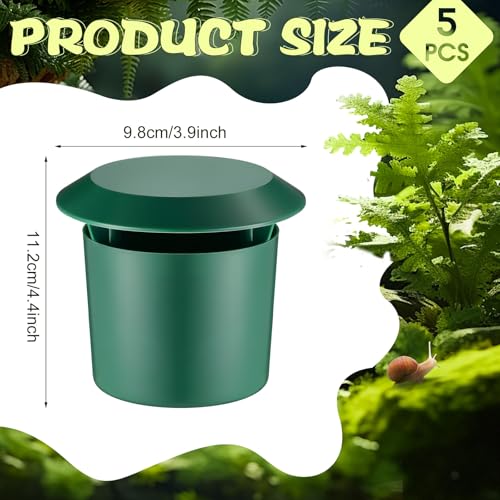 Qualirey 5 Pcs Slug Traps for Garden, Beer Trap for Snails, Green - color: green