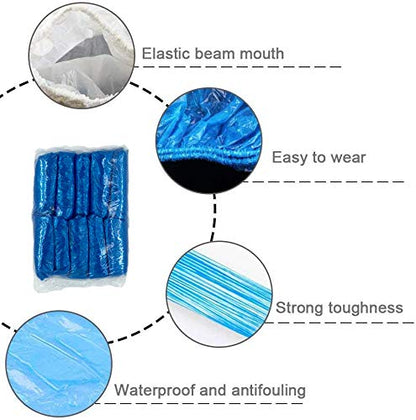 Disposable Arm Sleeves Covers, PeSandy 100pcs Waterproof PE Oversleeves Covers - color: Blue