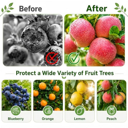 3 Pack 10x10 ft Large Fruit Tree Netting Covers with Zipper & Drawstring - size: 10x10 ft