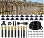 Automatic Garden Irrigation System 100ft with 18 Adjustable Copper Nozzles - color: 100ft