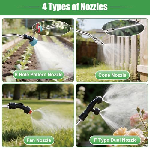2 Gallon Electric Garden Sprayer，Battery Powered Sprayer