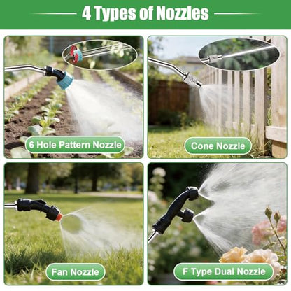 2 Gallon Electric Garden Sprayer，Battery Powered Sprayer