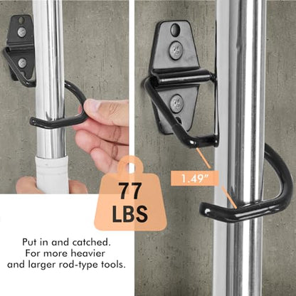 Broom Holder Wall Mount, 12Pack Tool Hangers Garage Wall Hanging Organizer