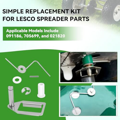 Fertilizer Spreader Agitator Kit for Lesco 80/50lb Push Spreader Spreader