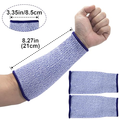 ANCIRS Cut Resistant Sleeves for Arm Protection, Gardening Sleeves, Dog Bite Safety Arm Sleeves - color: Blue