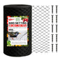 ATICCA 25 x 25 FT Heavy Duty Bird Netting for Garden, 10 Stakes, Black - size: 25x25 Bird Netting