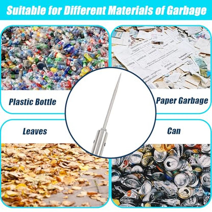 Trash Pickup Tool,47Inch Trash Picker Upper Grabber High-Duty Stainless Steels Tip Lightweight & Reinforcement Garbage Debris Nabber Litter Picker Grabber Durability Reacher Yard Stick (47in) - size: 47in