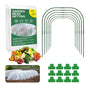 Garden Netting Kit for Raised Beds, 8x24Ft Ultra Fine Mesh Netting with 6 Sets Garden Hoops, Plant Row Cover Insect Netting Birds Pest Barrier Net for Vegetable Fruit Flowers