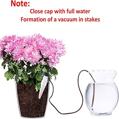 24 Pack Hestya Automatic Plant Self Watering Stakes for Outdoor