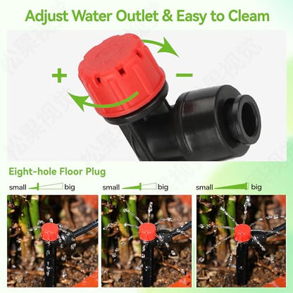 Vatony 20PCS Plant Self Watering Insert Spikes Device, Automatic Water Control System with Adjustable Drip Irrigation, Plastic, Special Feature: Automatic Watering (Red) - color: Red