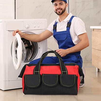 Sanwuta 3 Pack 13 Inch Tool Bags, Classic, Red - color: Red, size: 13 Inch, style: Classic