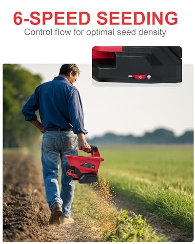 Cordless Handheld Seed Spreader Compatible with Milwaukee 18V Battery