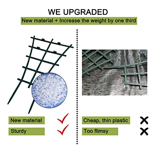 Feitore 4Pcs Indoor Plant Trellis for Climbing Plants Outdoor, Stackable - size: 4 Pcs