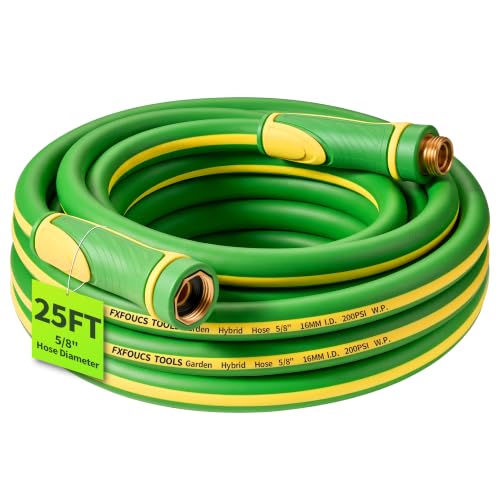 Garden Hose 25ft x 5/8", Heavy Duty Water Hose, Kink Resistant - color: Green, size: 25FT
