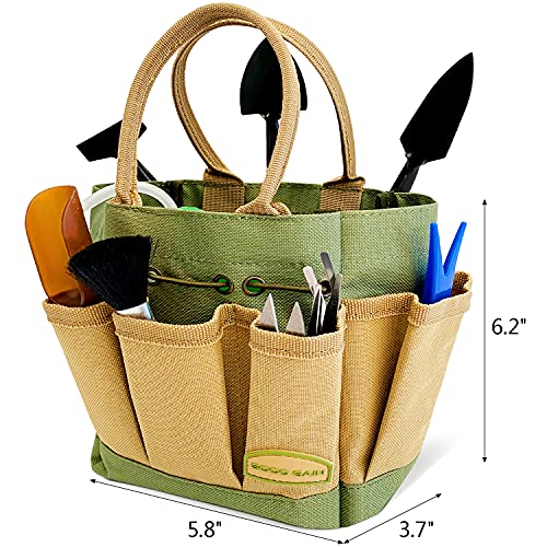G GOOD GAIN Garden Succulent Kit with Organizer Bag,15 Pieces, Green - style: Green
