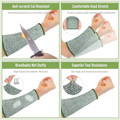 Sintege Arm Sleeves for Thin Skin,7.9 Inch,Black, Grey, Green - color: Black, Grey, Green, size: 7.9 Inch