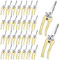 Chumia 30 Pcs Garden Shears Flower Pruning Scissors for Plants, Beige