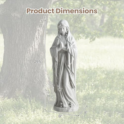Giantex Virgin Mary Praying Statue 29.5", Blessed Mother Outdoor Statue - style: Virgin Mary – Praying