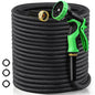 75FT Garden Hose Non-Expanding Flexible Water Hose With Sprayer Nozzle Lightweight Portable High Pressure Kink Resistant & Leakproof Durable Black Pipe For Garden Yard Lawn - size: 75FT