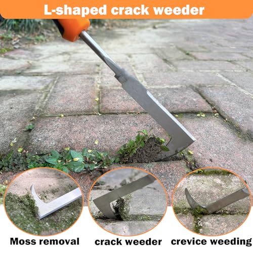 Weed Puller Tool, 2026 New Portable Hand Weeder Tool, Weeding Tool with Stainless Steel, Garden Tools for Plant & Weeding, Crack Weeder Crevice Tool, Weed Remover Tool for Farm & Backyard
