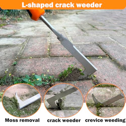 Weed Puller Tool, 2026 New Portable Hand Weeder Tool, Weeding Tool with Stainless Steel, Garden Tools for Plant & Weeding, Crack Weeder Crevice Tool, Weed Remover Tool for Farm & Backyard