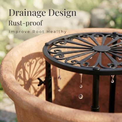 Adjustable Plant Risers for Inside Pots,16-31‘’ Height Adjustable, - size: 16.1~30.7'' Height