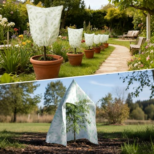 4 Pack Plant Covers Frost Protection with Zipper,31" X 40" - size: 31" X 40"