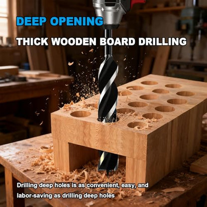 1-1/2" x 18" Auger Drill Bit with SDS Plus Shank for Wood - size: 1-1/2"x18"