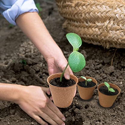 100 Pack 3.15 In Mini Flower Pots Disposable Plant Pots with Labels,Tools