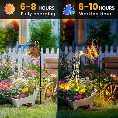 Solar Watering Can Light for Flower Bed Decor, Hanging Gift - size: Standard - 1 Pack