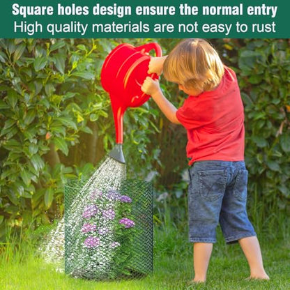 32.8Ft x 16In Plant Protectors from Animals, Metal Plant Chicken Wire Cages Covers Garden Netting for Outdoor Plants to Keeping Rabbits Squirrels Chicken Animals Out