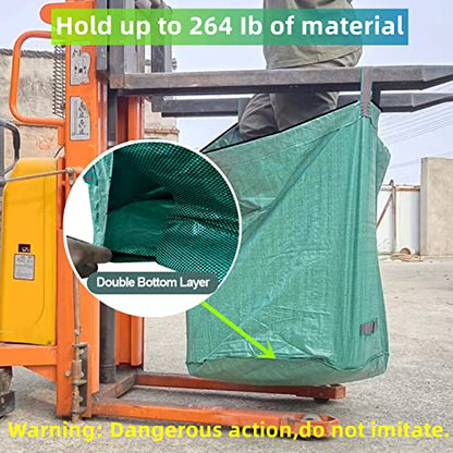4 Pack 132 Gallons Reusable Yard Waste Bags with Lid Leaf Bags - style: 4pcs 132 gallons
