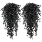 RECUTMS Black Hanging Flowers for Outdoor 4Pcs Faux Fall Daisy Plant - color: Black