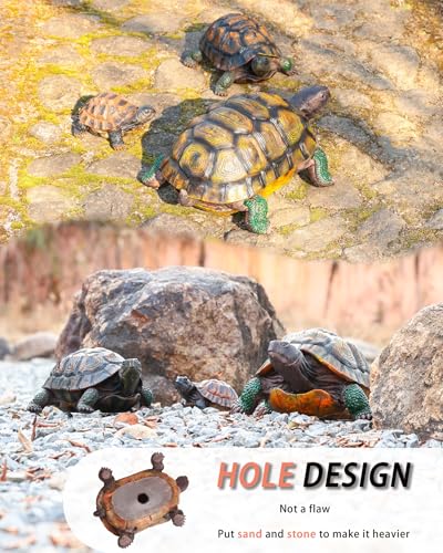 Turtle Statue,Resin Garden Sculpture Indoor/Outdoor Yard Lawn Ornament,Home Decor (Extra Large) - size: Extra Large