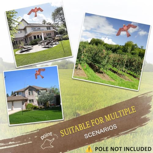 Bird Scarer Kite Without Pole Bird Hawk Flying Kite-Style A - color: style A-no pole