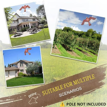 Bird Scarer Kite Without Pole Bird Hawk Flying Kite-Style A - color: style A-no pole