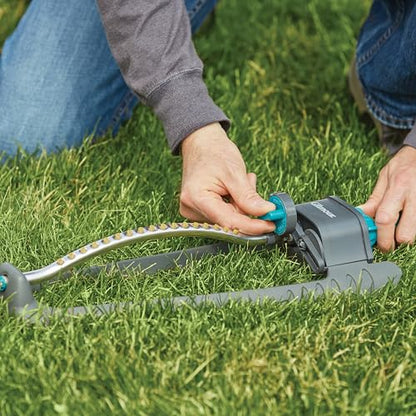 Gilmour Adjustable Rectangular Lawn-Sprinkler, Water Sprinkler for Large Area Coverage, Hose_Sprinkler for Lawn and Garden, Gray (Pack of 4) - size: (Pack of 4)