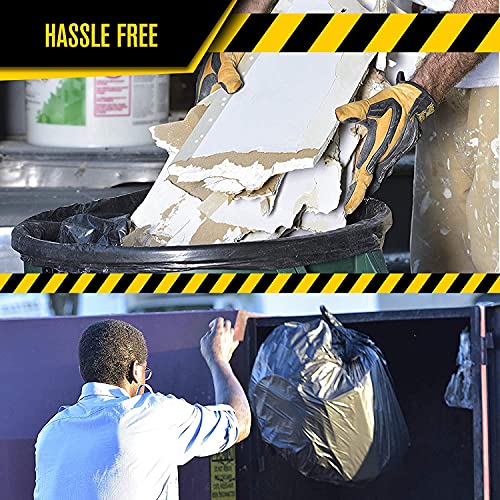 Ultrasac Contractor Bags, 42 Gallon, 32.75" X 47" - 3 MIL Thick Large Black Trashbags for Construction and Commercial use - (1 Pallet of 112 Cases, 5600 Bags Total), 50 Ct. (719963) - size: 1 Count (Pack of 5600)