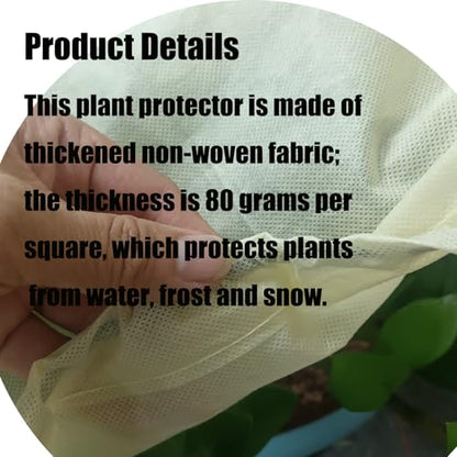 EJW Plant Covers, Freeze Protection for Plants,3 Pack 23.8"*11.8"*11.8" Frost Cloth for Plants，Plant Protectors for Winter，Frost Blankets for Plants， Used for Flower pots, Flower Boxes, Small Plants - size: 3PCS-23.8*11.8*11.8(inch)
