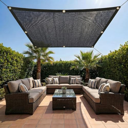 20' x 48' Garden Shade Cloth, 50% Sunblock Mesh with Grommets - size: 20'x48'