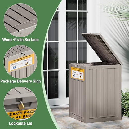 Package Delivery Box for Outside, Grey - color: 021 Grey