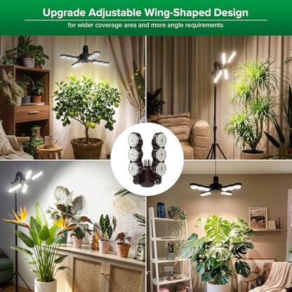 SANSI Grow Light for Indoor Large Plants, 80W High PPFD Dimmable, E26 Base - size: 80 Watts