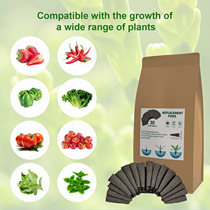 Grow Sponges, Starter Pods Compatible with Aero Garden,Refill Pods for Hydroponic Growing System (30pcs Sponges) - size: 30 pcs Sponges