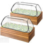 2 Pcs Pop Up Garden Rows Plant Cover,Raised Garden Beds Plants Protector - color: 2 Pcs
