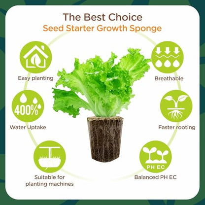 Rooting Cubes for Plant Cloning, 80PCS Grow Media with Pre-Cut Slit - size: Pre-Cut Slit-80PCS