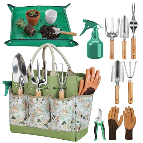 10Pack Gardening Tools for Backyard Lawn Planting & Weeding