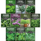 Indoor Herb Seeds Variety Pack - 10 Herbs for Planting