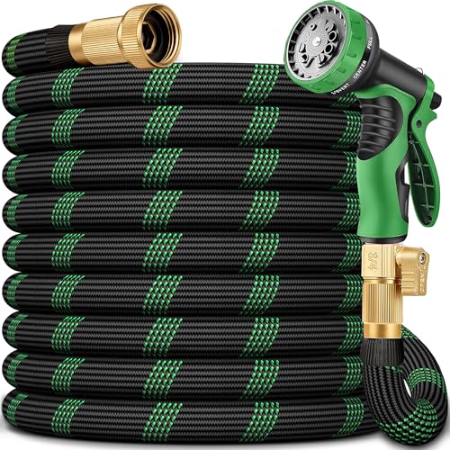 25 FT Non-Expanding Garden Hose, 2026 New Upgrated Non-Expandable Garden Water Hose - Ultra-Light & Flexible Burst-Resistant, Kink-Free Garden Hoses, All-Weather Use for Lawns, Gardens,Outdoor - size: 25ft